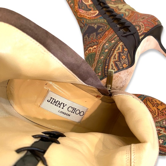 JIMMY CHOO BOOTS 7.5 SUPER SEXY Y2K ROCKSTAR - Picture 8 of 12